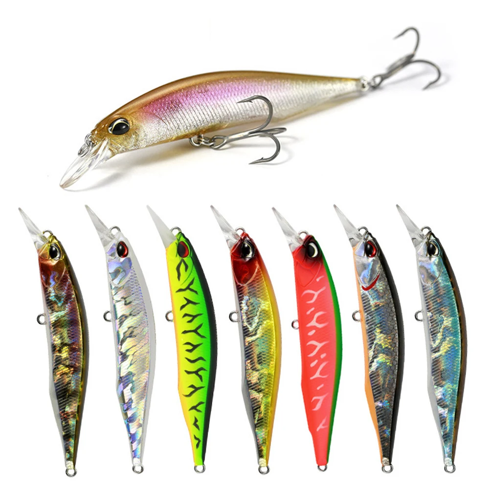 8.5cm 8g Fishing Lure Minnow Wobbler Bronzing Laser Deep Diving Suspending Lure Trolling Jerkbait Swimbait Artificial Hard Bait