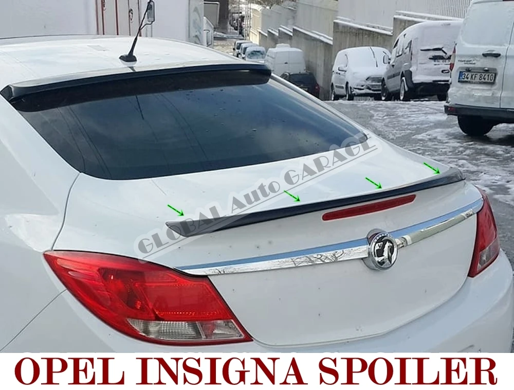 Spoilers d'antenne de voiture universels, style de voiture, diffuseur, volets, séparateur, noir, accessoire automatique, Opel Insigna Sedan, Spomicrophone, 2009-2013