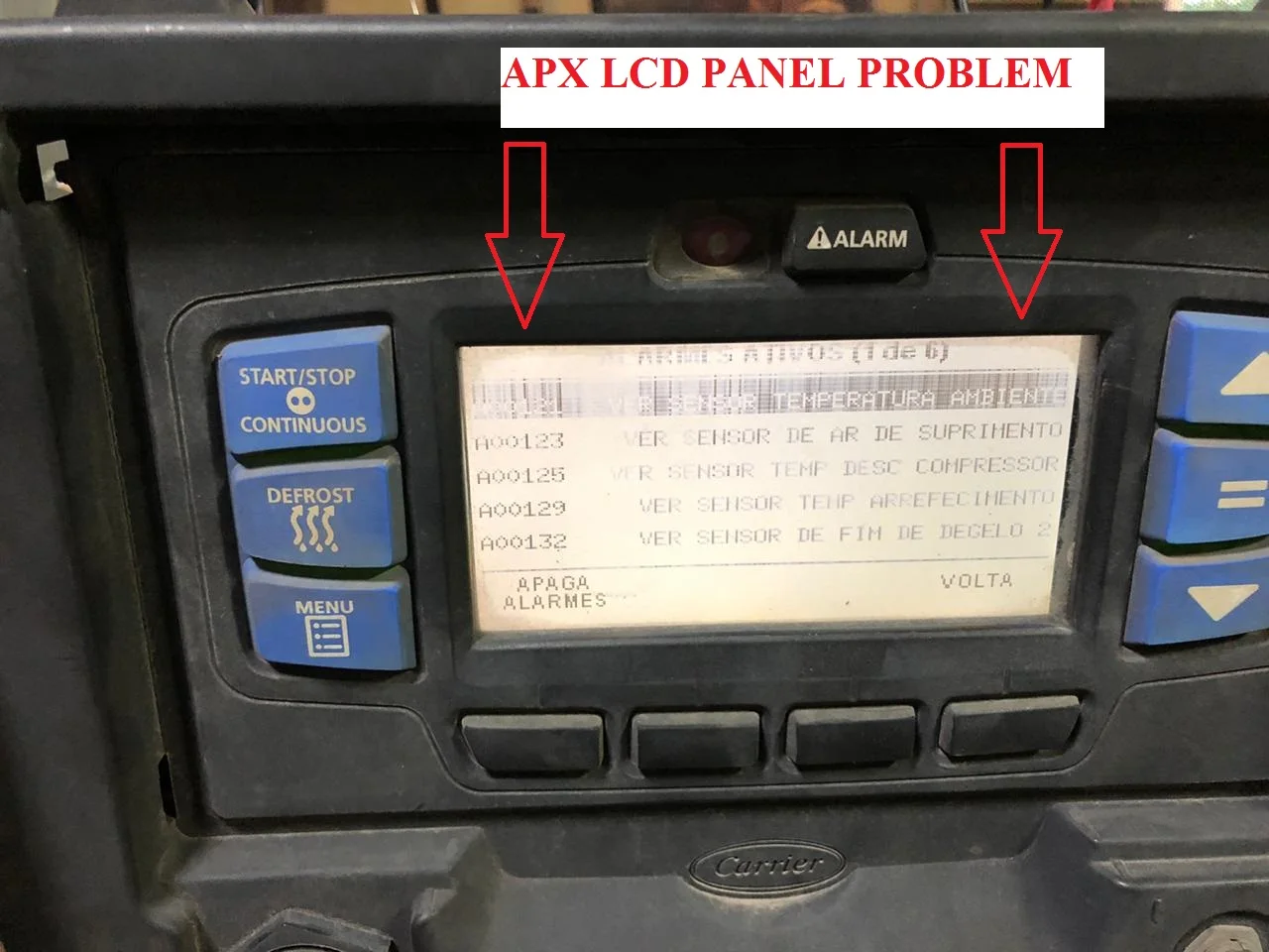 TRP LCD DISPLAY REPLACEMENT FOR CARRIER APX CONTROLLER SDGG240128-01 X4 7500 7300 X3 2500 X2 2100 2500