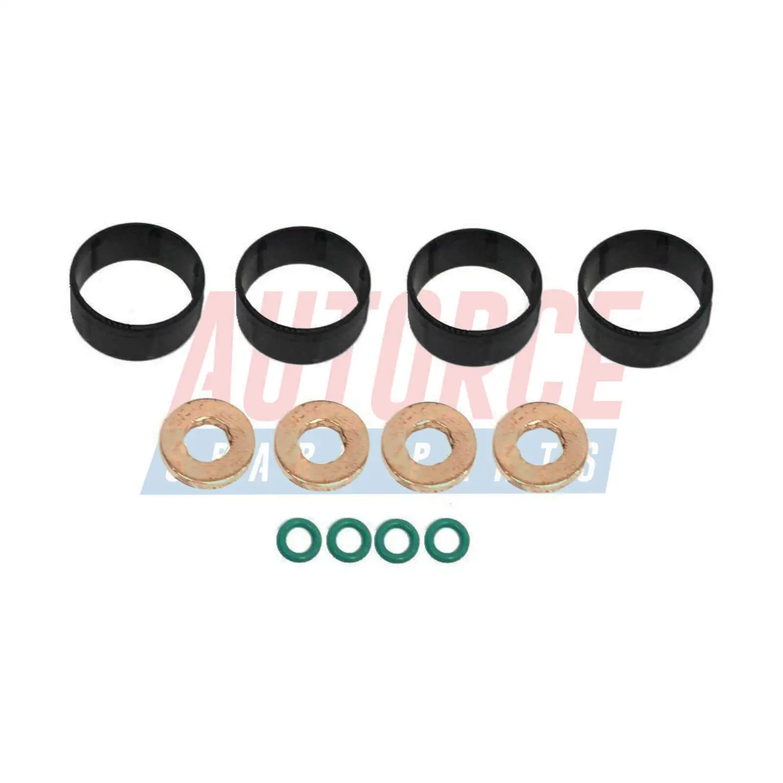 FOR PEUGEOT BIPPER TEPEE 107 206+ 207 307 1007 FUEL INJECTOR SEAL WASHER ORING KIT FITS 1348625, 198184, 1982F7, 0348T8