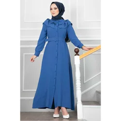 Ramadan Hijab abayas pour femmes robe musulmane 2022 foulard islam turban de luxe vêtements ensembles de mariage mode modeste ouvert