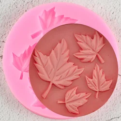 Autumn Maple Leaf Shape Silicone Mold Fondant 3D Cupcake Candy Chocolate Cake Decoration Baking Tool Moulds DIY Clay Resin Art