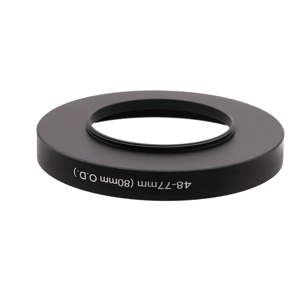 For 80mm Matte Box or 77mm filter Matte Box Adapter Ring Filter Step Up Ring 80mm O.D 48/49/52/55/58/60/62/67/72/77mm-77mm