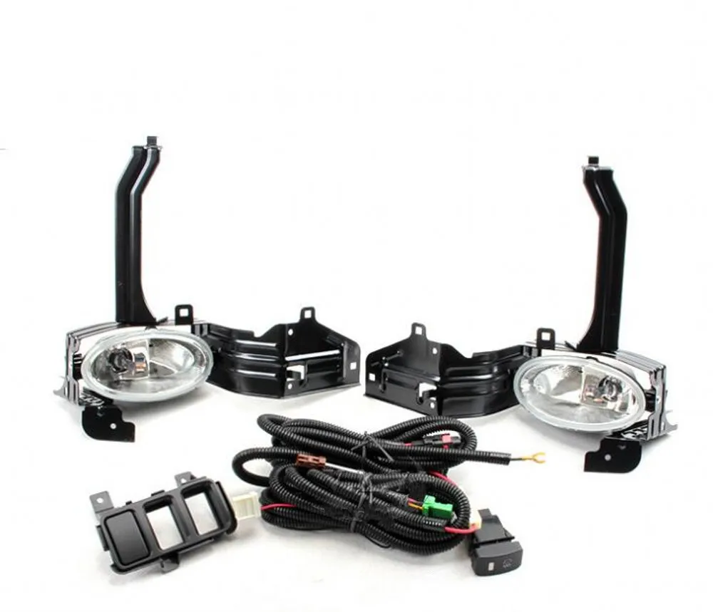 JanDeNing Front Bumper fog  Light Lamp Set with Wiring & Switch for Honda Accord Sedan 2008 - 2010