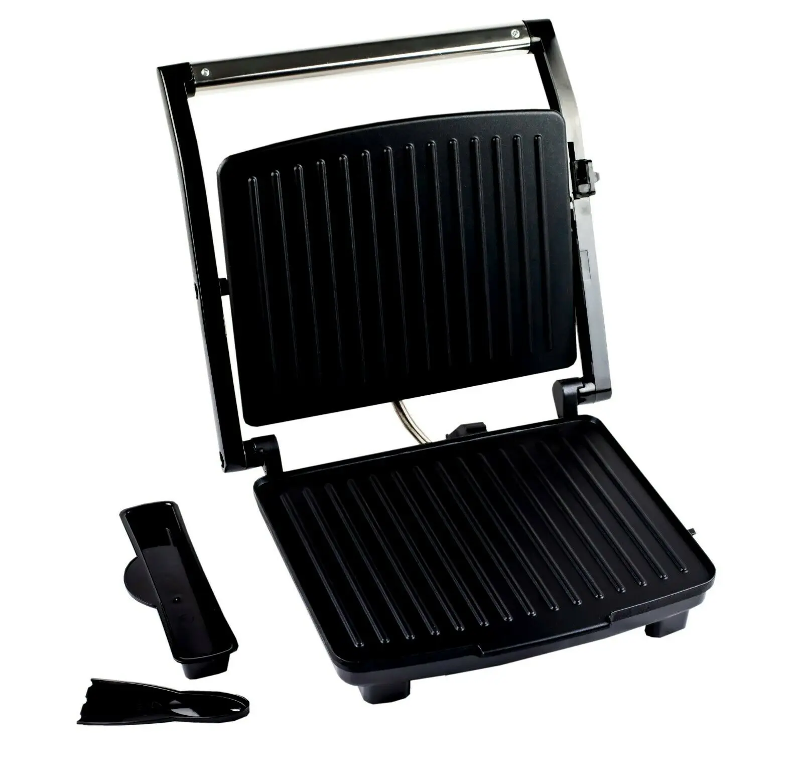 SANDWICHERA GRILL PANINI ELECTRICO anti-haderent steamer 2000W METAL GARANTIA MP-5781