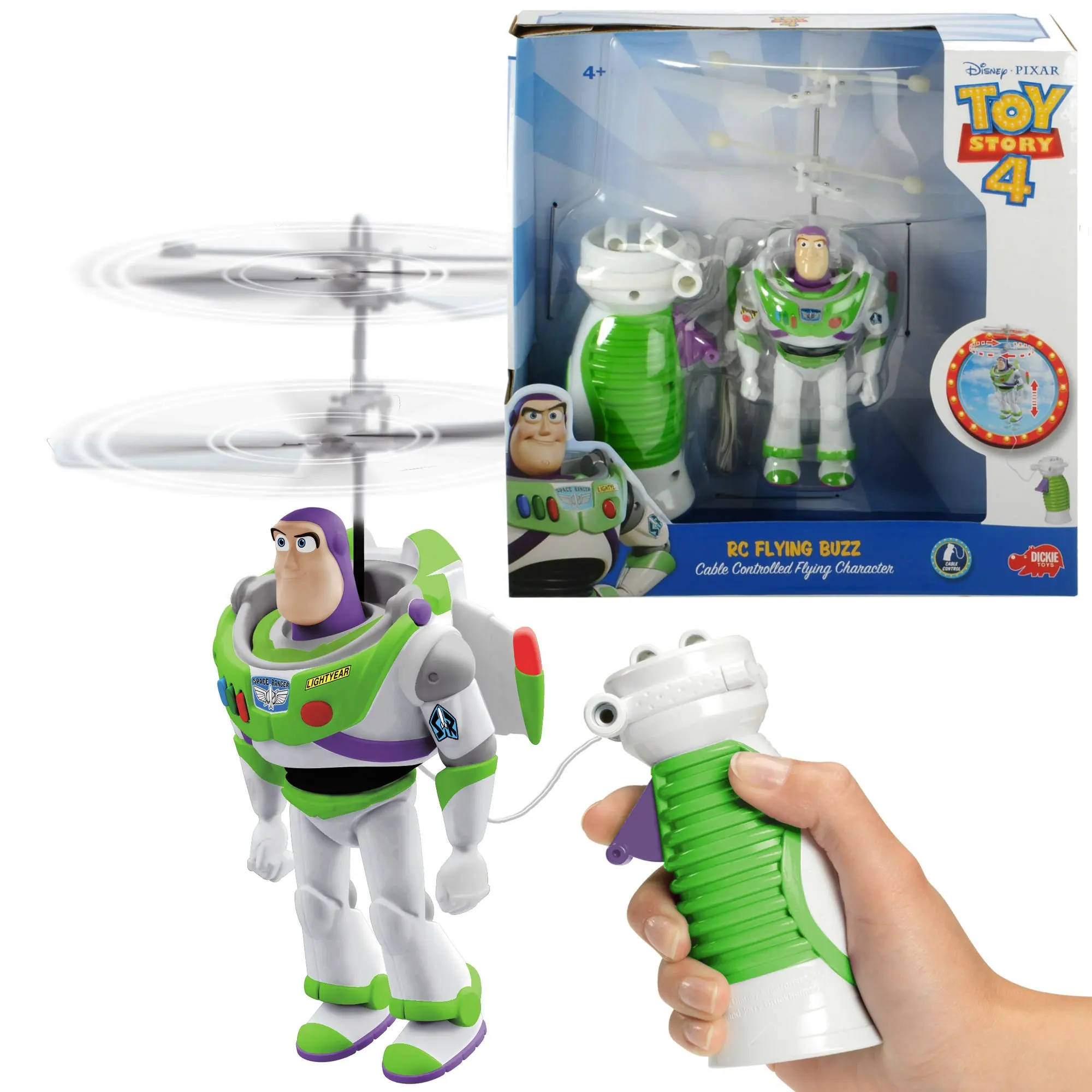 Toy Story 4 Cable Controlled Flying Buzz Action Figure