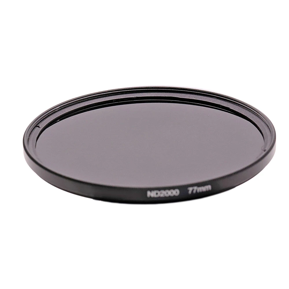Filtro ND2000 ND de densidad neutra, filtro de lente de vidrio óptico 37 / 43 / 52 / 58 / 77 mm Universal