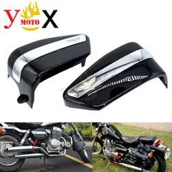 Motorcycle Cruiser Left & Right Pair Battery Covers Guard Side Frame Panel Protector For Honda CMX250C CMX 250C CA250 1996-2002