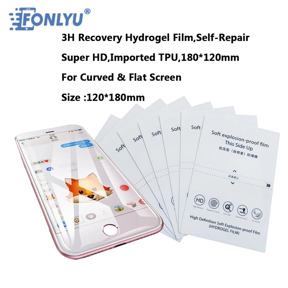 

FONLYU 3h Recovery Flexible hydrogel Film Compatible For Screen Protector Film Cutting Machine Phone Cutter Repair Tool Set 40pc