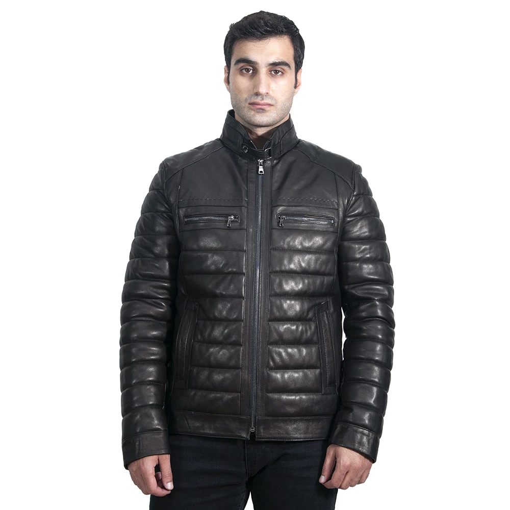 

Zoramotti,Leather Jacket,Genuine Leather,Lambskin,Classic,quality,Natural Leather,Keeps,Warm