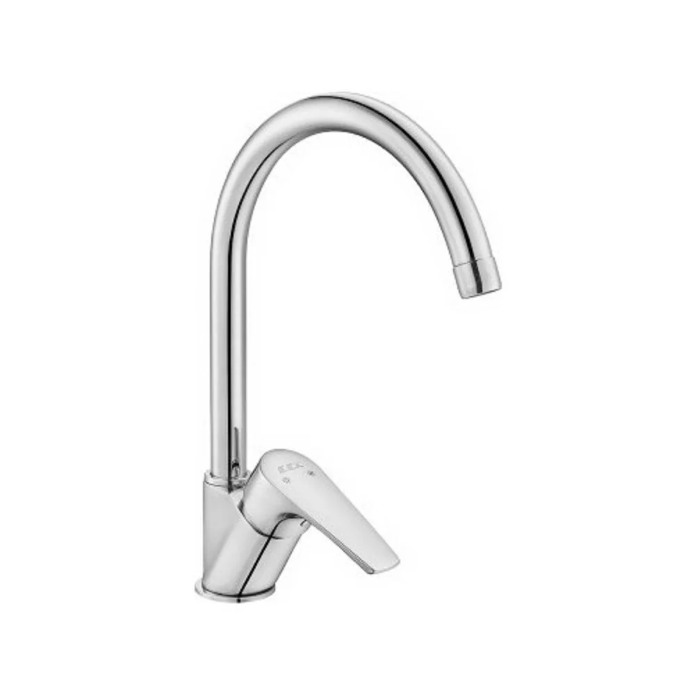 ECA Chrome Kitchen Faucets Kitchen Mixer Single Handle Single Hole Kitchen Faucet Mixer Sink Tap Kitchen Faucet Sink Mixer