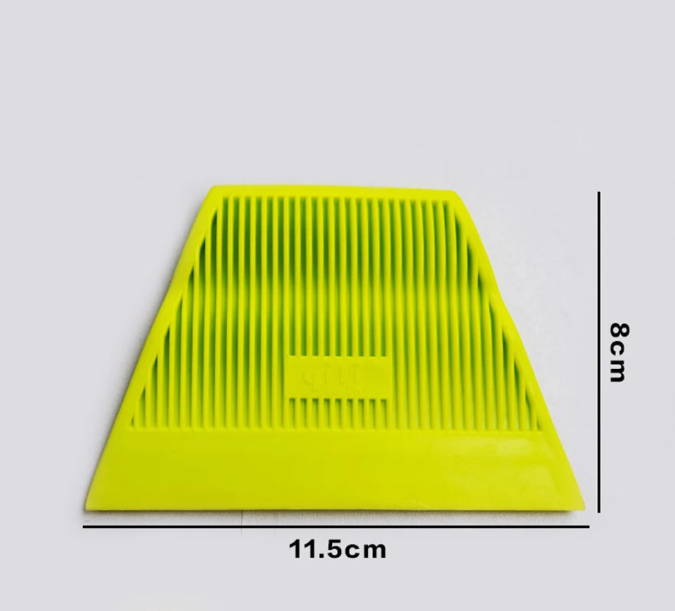 Vehicle Vinyl Wrap Tool Yellow Power Stroke Squeegee Soft Scraper For Auto Tinting QG-05