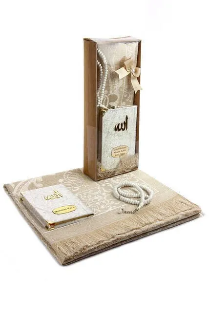 

Prayer Rug with Yasin Surah Book Tasbih Rosary Islamic Gift Set for Muslim Ramadan 2021 Prayer Mats for Home Mosque Muslims Hol