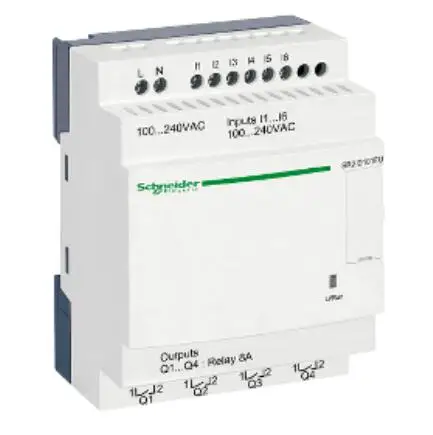 SR2D101FU Compact smart relay, Zelio Logic, 10 I/O, 100...240 V AC, no clock, no display