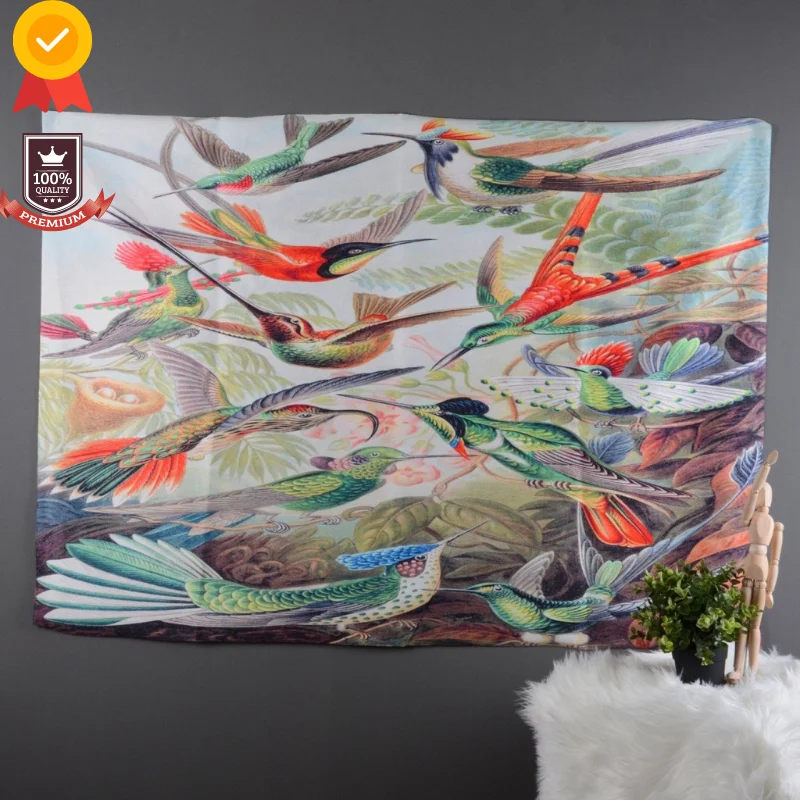 

Colorful Birds Wall Covering home decoration accessories decor Paintings Wall stickers For home vintage posters Picture Canvas