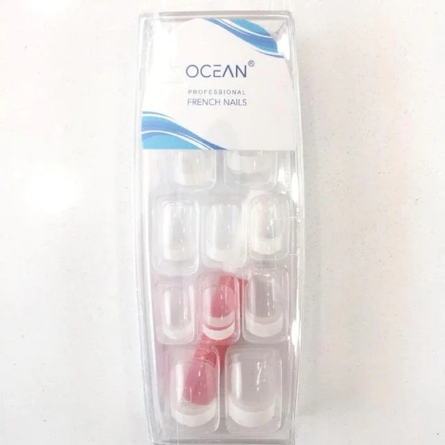 Ocean Lux False Nail Transparent (Slim French ) 439609068