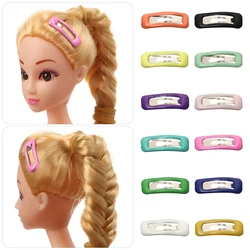 10pcs Cute Mini Doll Hair Clip Kids Hairclips Candy Colors Doll Hairpin Headwear Girl Birthday Gift Children DIY Doll Accessorie