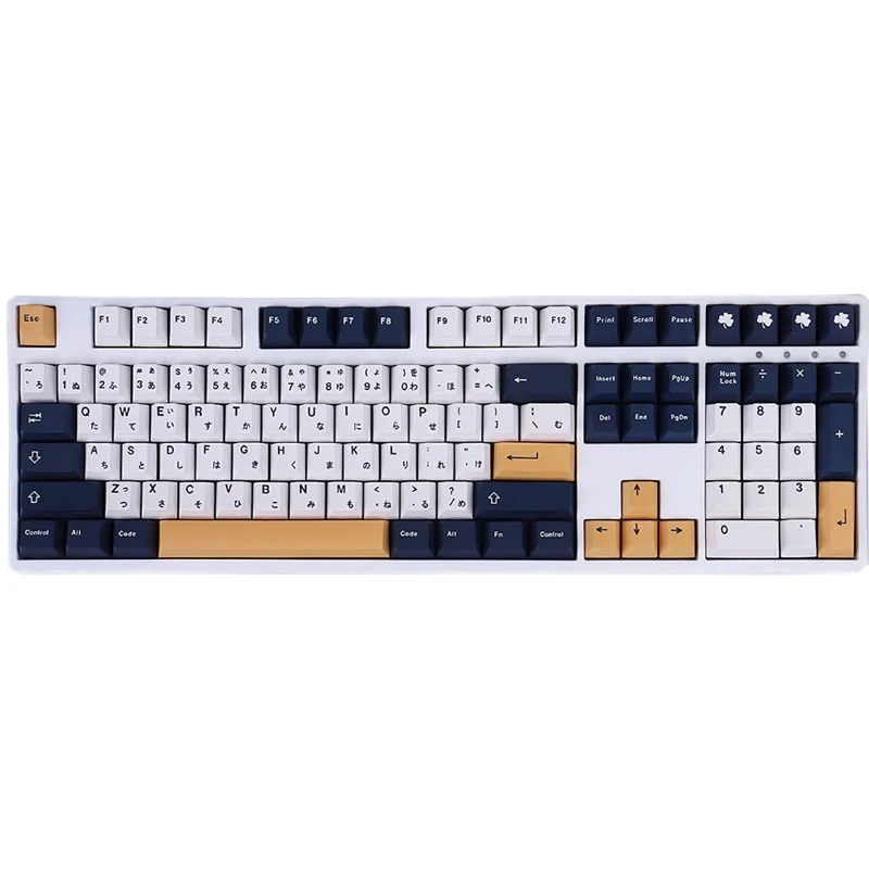 Personalizado Rudy Clover Keycap, Material PBT, 23 Chaves, 129 Cherry Profile, JP, Versão dos EUA, DYE-SUB para MX com Teclado Mecânico