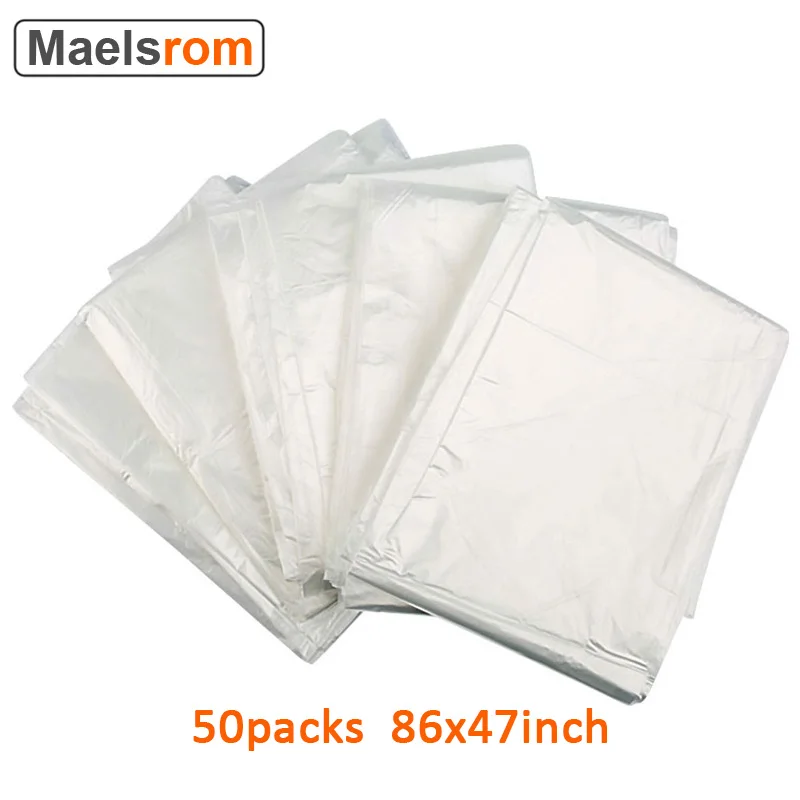 Sauna Blanket Liners Disposable Body Wrap Plastic Sauna Bags 50 Packs 47