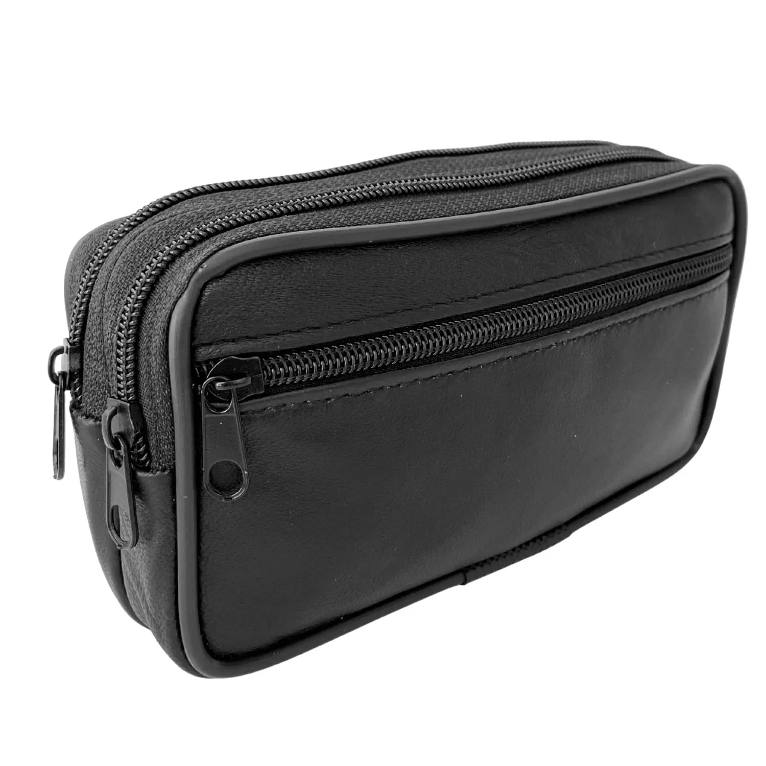 Lederax-Sac banane horizontal en cuir véritable pour homme, sacs en poudre pour téléphone, sac à main en peau de vache de qualité, ceinture en poudre