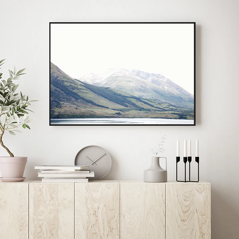 Mountain New Zealand Landscape Photography Canvas Poster Wall Art Painting Decoration Picture for Living Room Home Decor