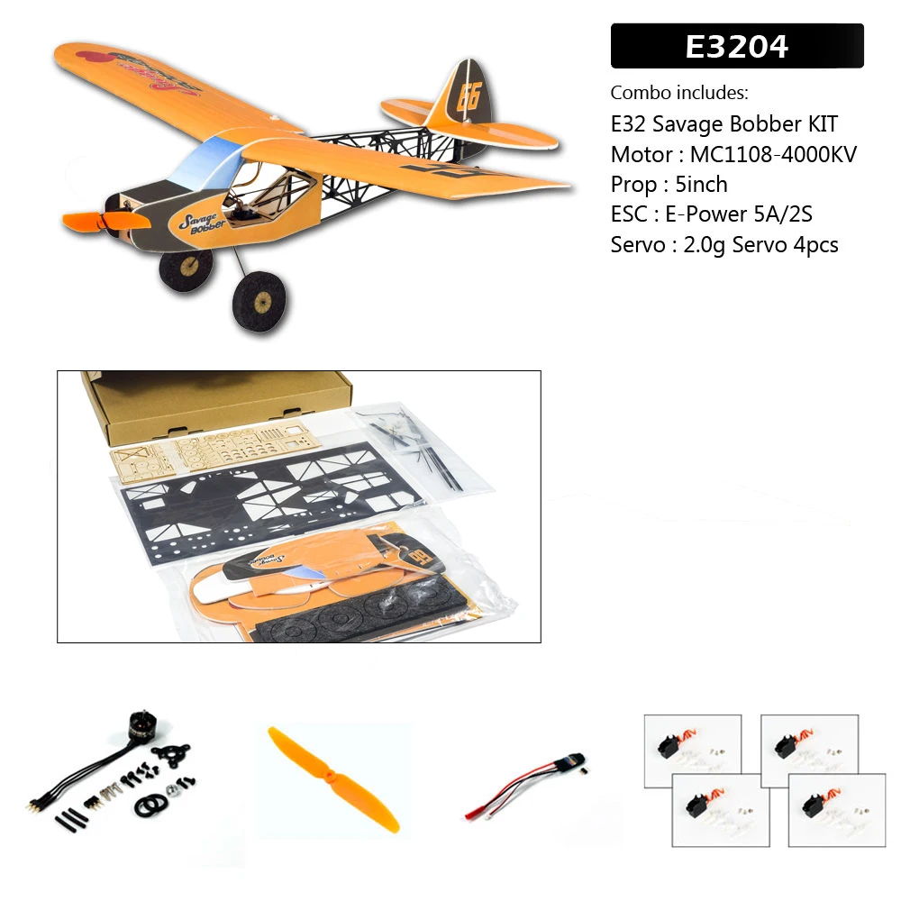 DWホビー PPフォーム RC飛行機モデル 600mm サベージボバー 固定翼