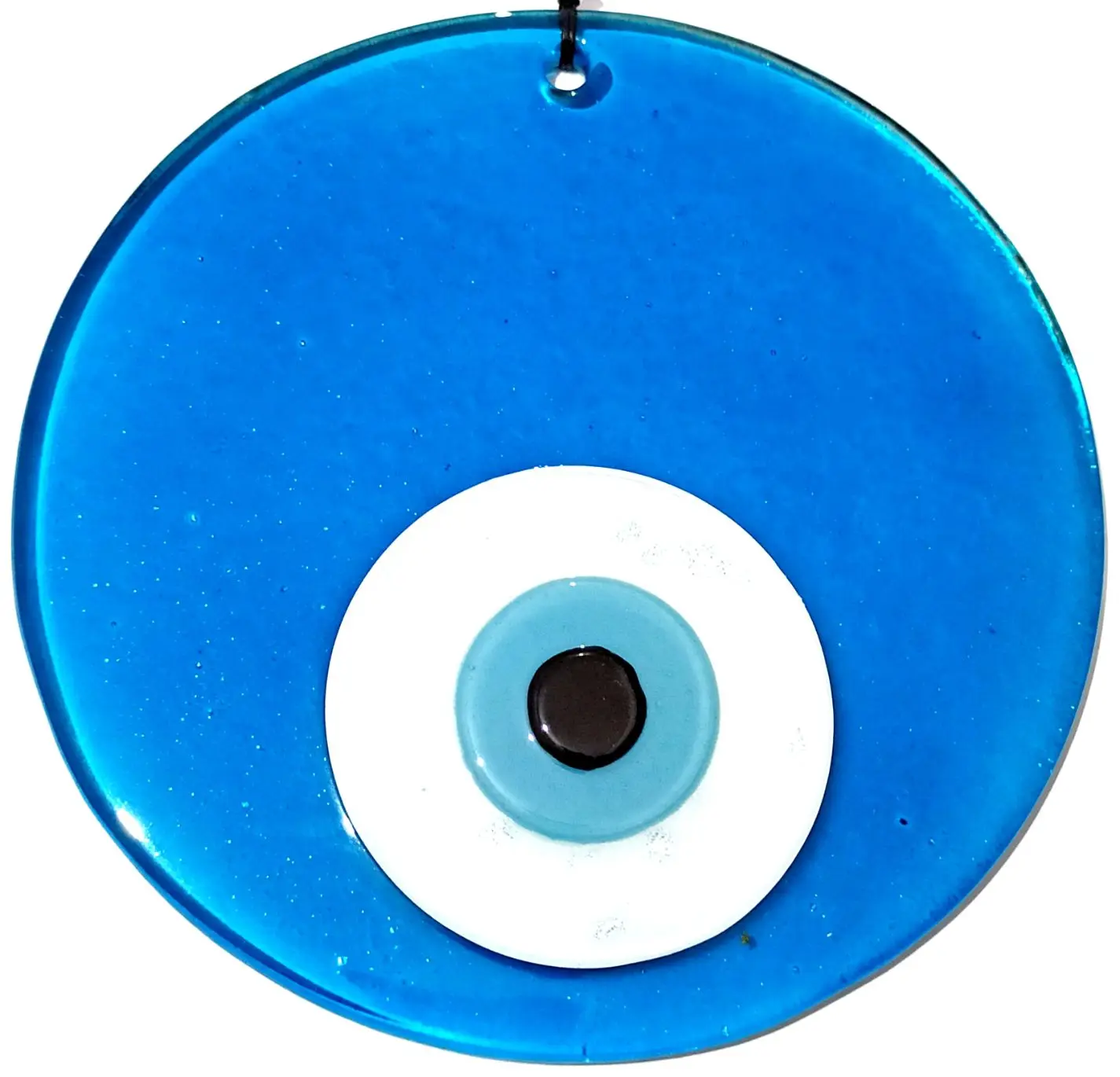 

Blue Color 16 Centimeter Handmade Glass Evil Eye Bead Wall Ornament