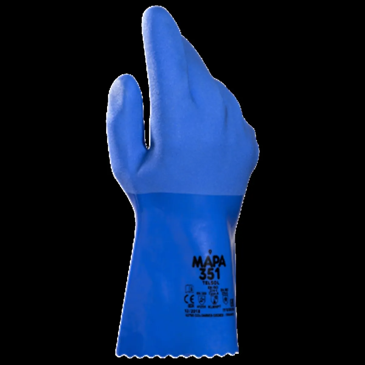 MAPA Telsol Nitrile 351 Gloves 3 Pairs Comfort flexibility and mechanical protection