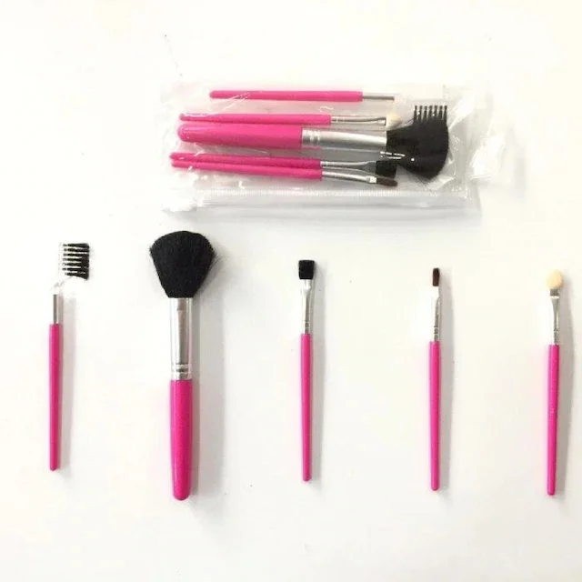 Ocean 5-li Makeup Pink Brush Set (Zipper Packaging) 434173460