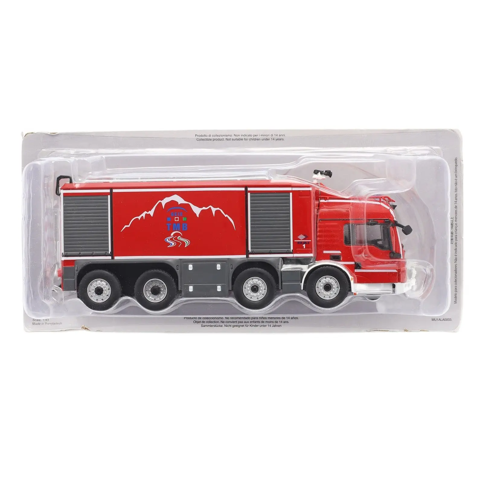 Salvat TGS Proteus Geie TMB 1:43 scale miniature Diecast collection fire trucks and fire vehicles the heroes of fire, new Blister Original packing, no token or fascicle