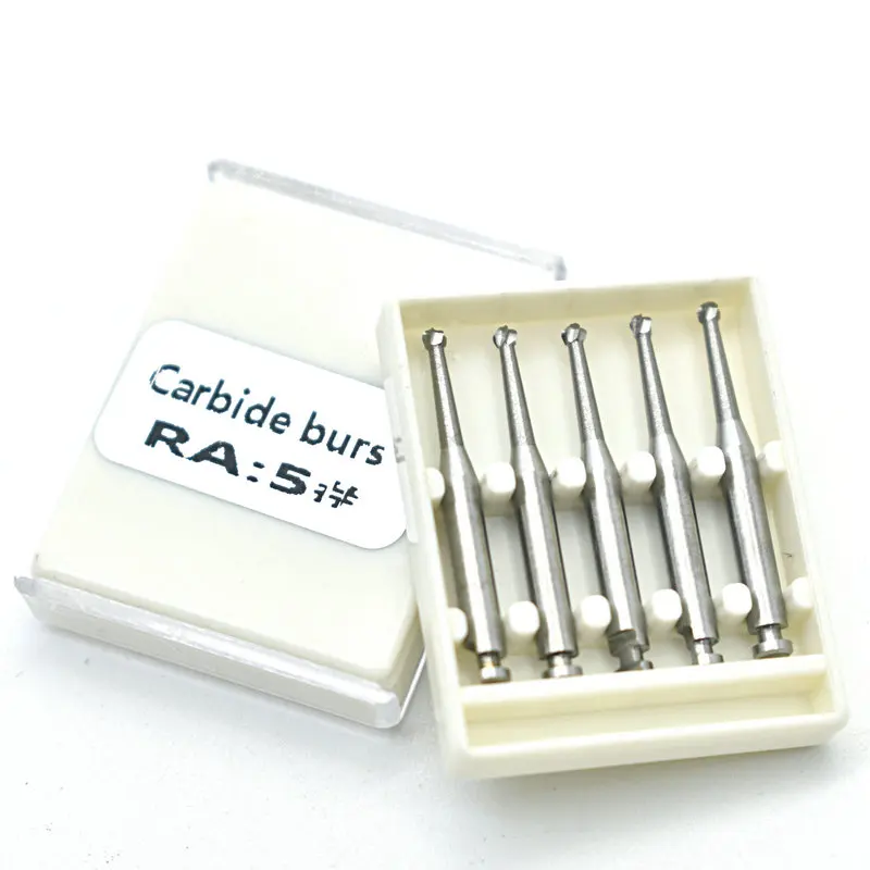 

5 Pcs Dental RA1 /2/3/4/5 round bur dental Lab low speed Tungsten Carbide Burs RA bur Dental tool