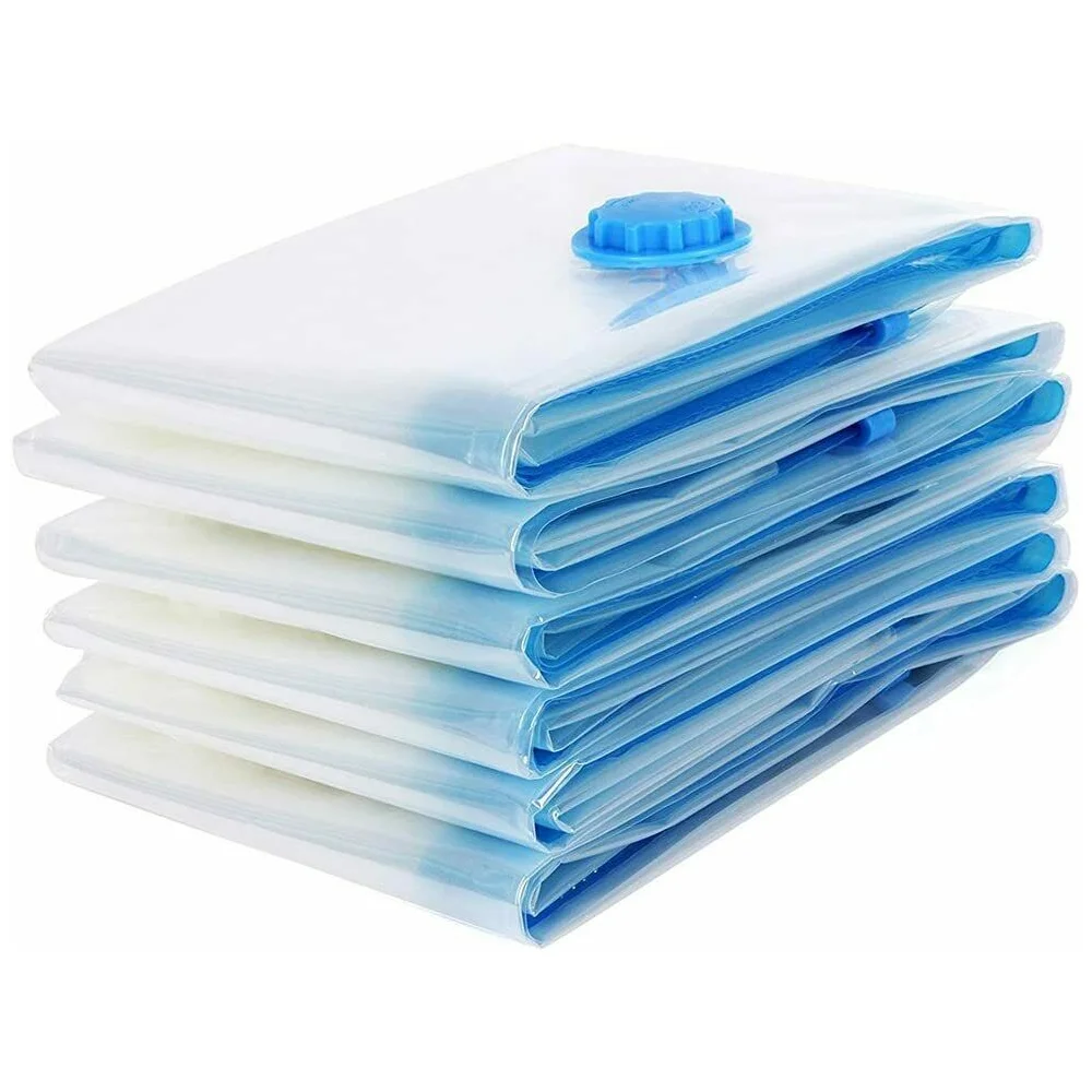 Kit de 6 Bolsas de Almacenamiento de vacío hasta 75% ahorro de espacio aire de la bolsa de vacío
