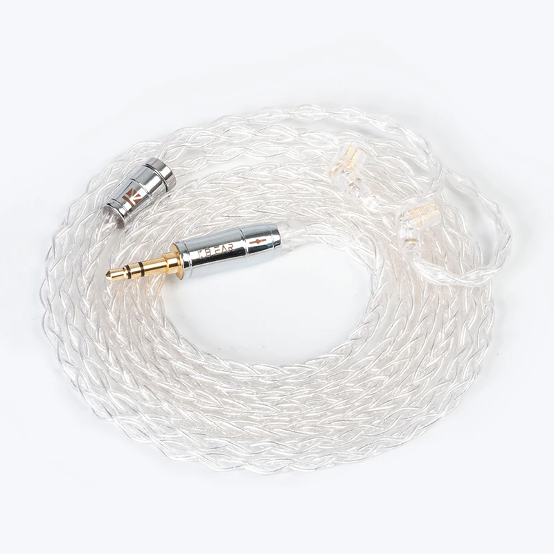 KBEAR Limpid Pro 8 コア純銀ケーブル 2Pin/QDC/TFZ/MMCX 3.5mm KZ ZSX