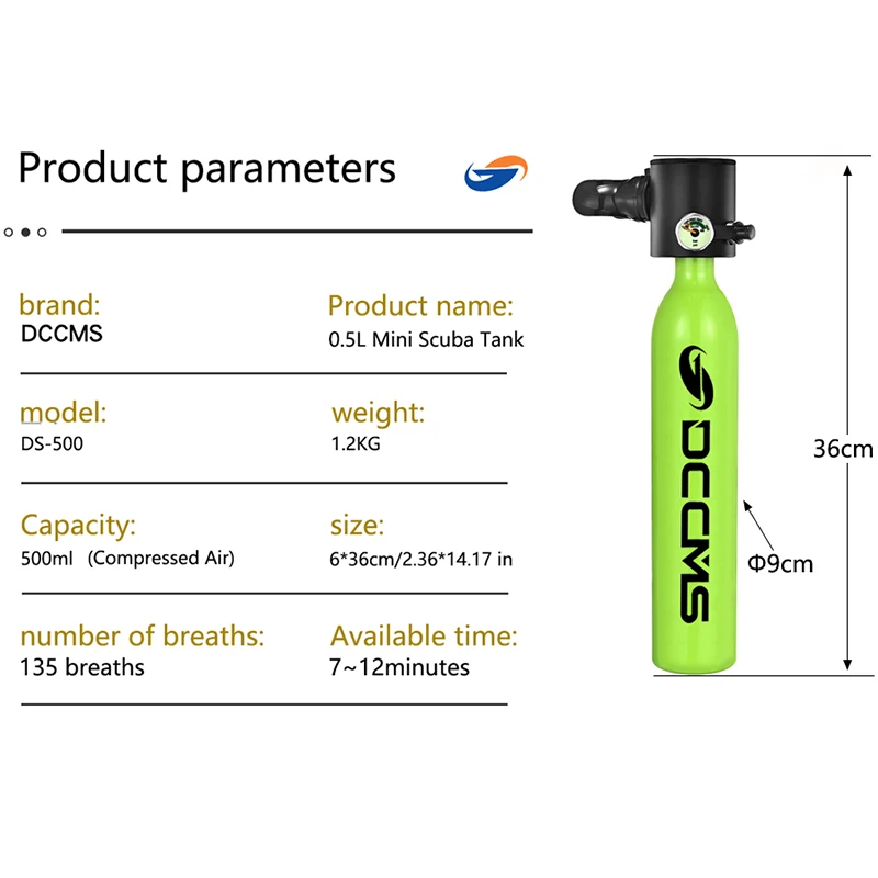 Various models of mini scuba tanks scuba diving equipment including electric compressors