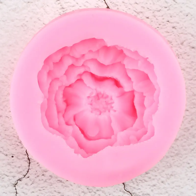 Peony Flower Silicone Mold Fondant Cake Decorating Tools Cupcake Topper Candy Chocolate Gumpaste Molds Soap Clay Resin Mould