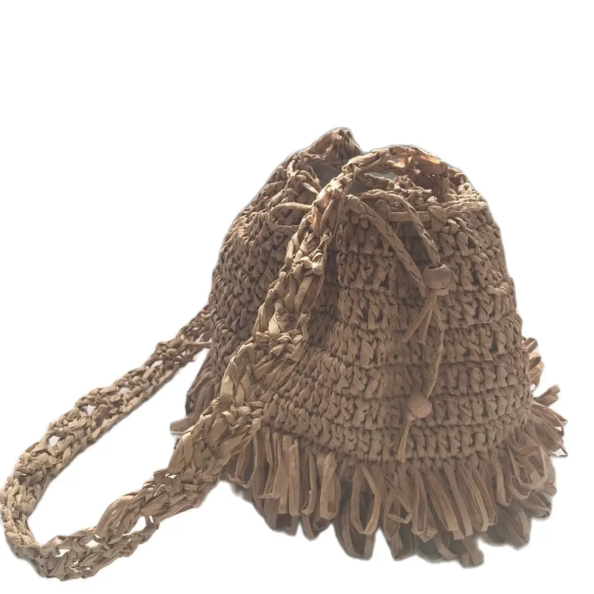 Hand Zanaatı Design Bag Crochet Knitted Long Handle Raffia rope Elegant Exquisite Convenient Yazlık 2022 Fashion Trend