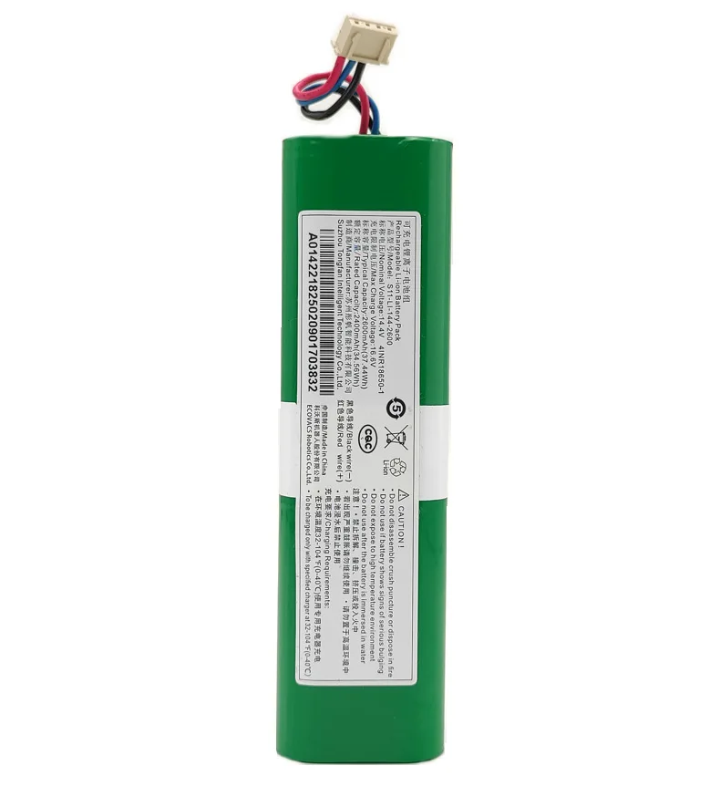 Battery for Ecovacs Deebot Ozmo 900 901 905 920 930 937, 14.4V 2600mAh