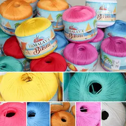 Stroje kąpielowe strój kąpielowy przędza szydełkowa Knitting 5 LOT/piłka Himalaya Bikini 50g wysokiej jakości produkt turecka bawełna DIY miękka elastyczna sucha