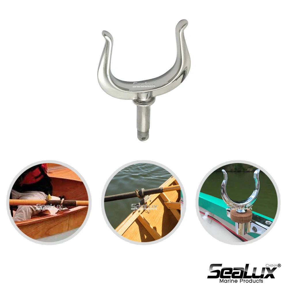 Sealux Marine Grade Stainless Steel Oarlock open end for 1/2