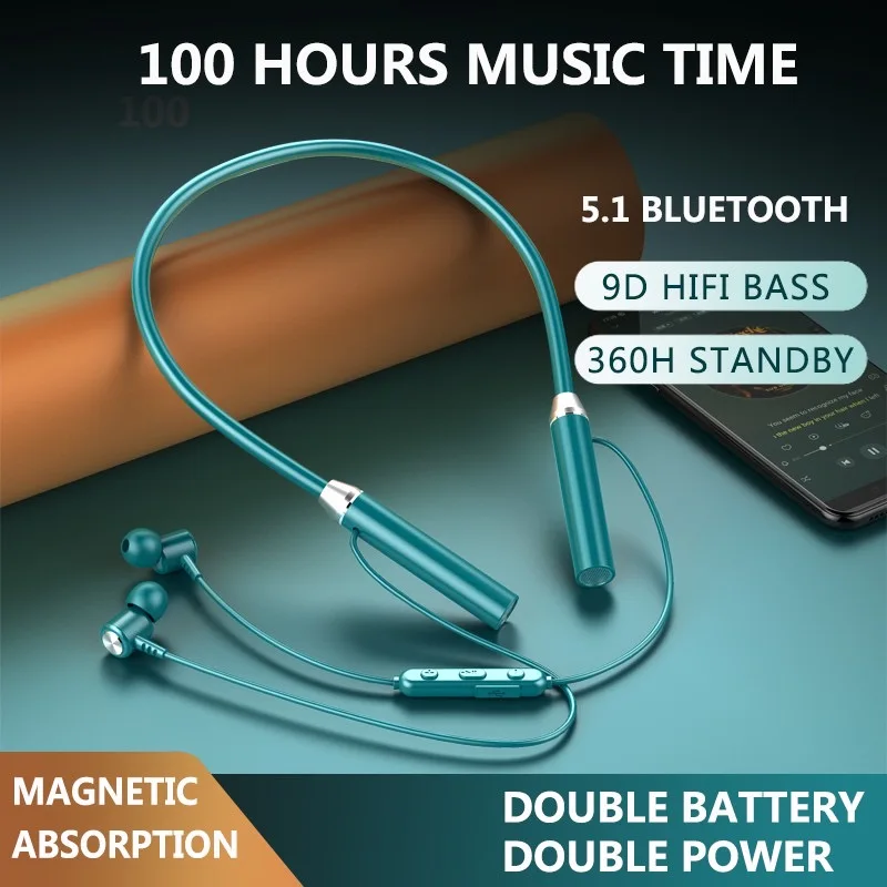 Écouteurs Bluetooth étanches pour le sport, écouteurs sans fil TWS, oreillettes Bluetooth 5.1, stéréo 9D, casque Hifi avec microphone