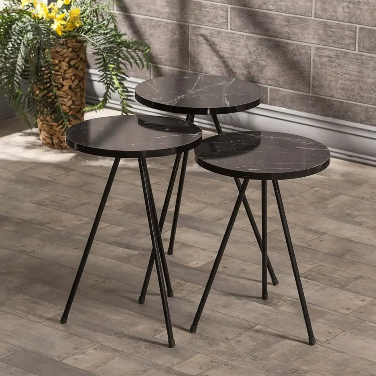 3 kaffee Tisch Roma Nesting Tabelle Braun Schwarz Roma Nesting Tabelle Wohnzimmer Kaffee Tisch