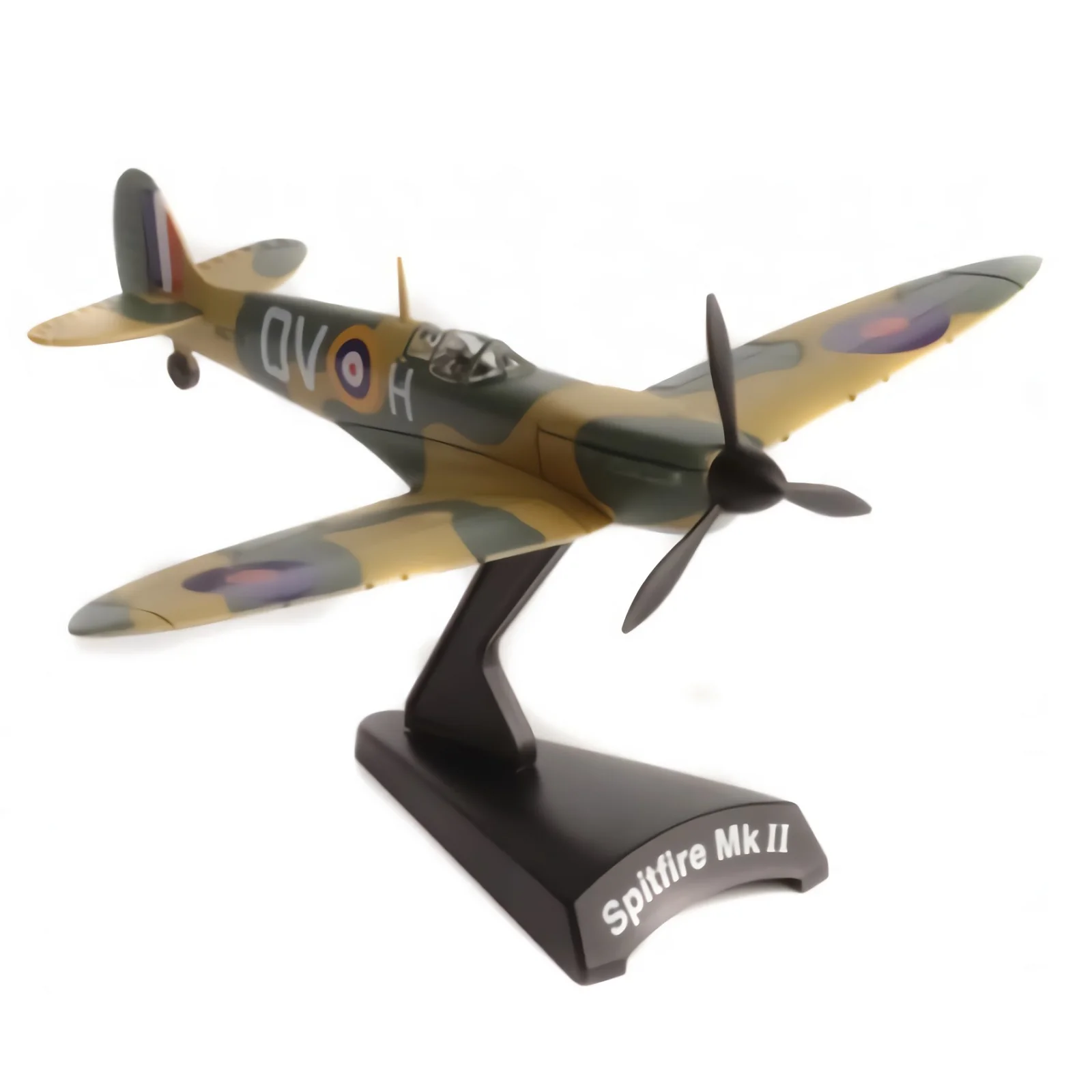 Del Prado, Supermarine SPITFIRE MkII 1936 II World War, Scale 1:93, Royal Air Force, Fighter Jet, Miniature Diecast