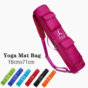 Moda yoga esteira carry bag à prova dwaterproof água yoga esporte sacos ginásio de fitness pilates saco alça ombro transportadora mochila