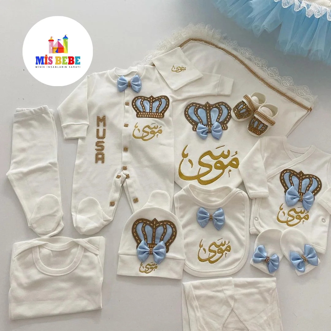 Baby Boy Girl Personalize Newborn Clothing 10-pcs Hospital Outlet Custom Fabric Babies Healthy Safe Outfit Sets Dresses