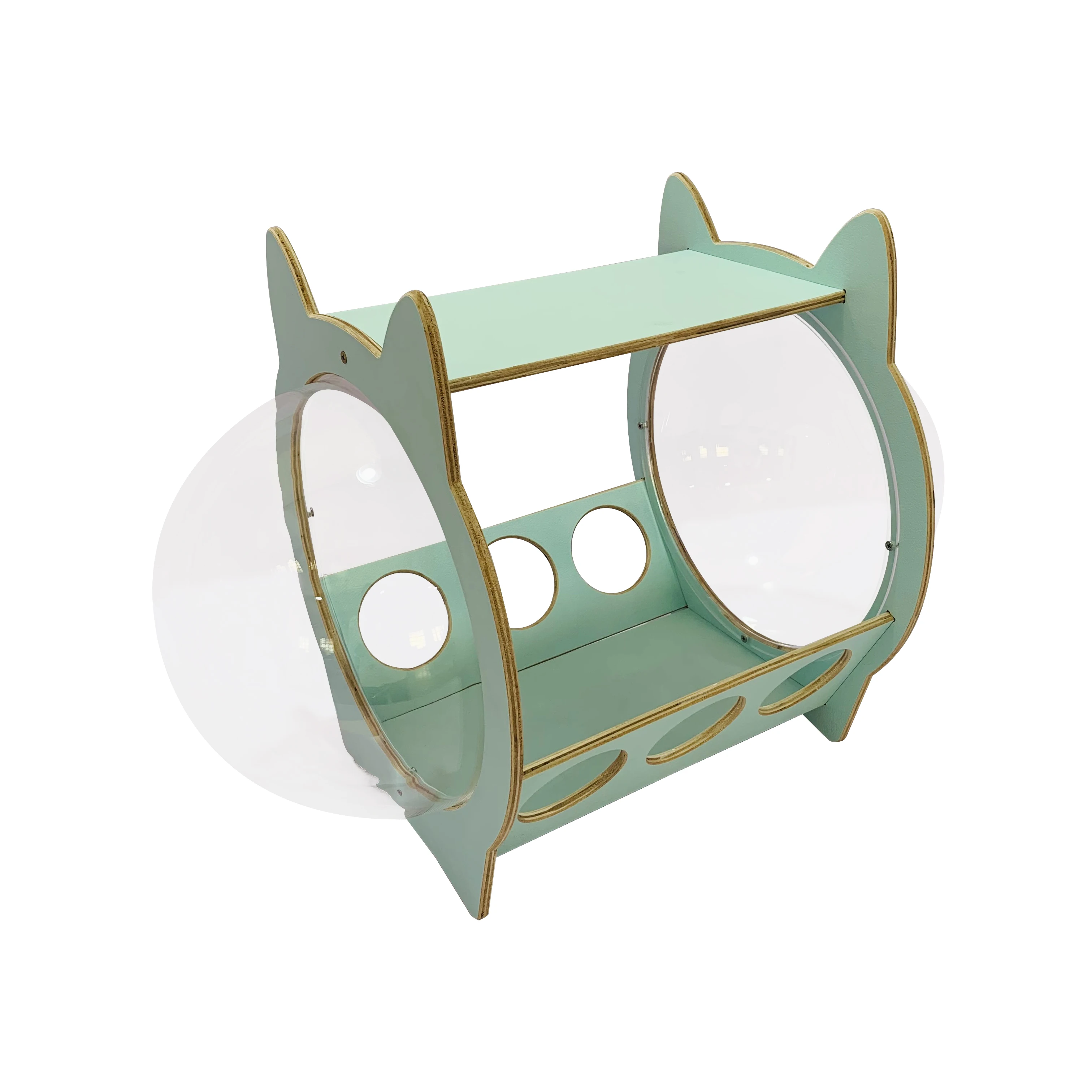 The Pet Nest With Two Dome Windows Is Inspired By The Space Capsule. Suitable For Dogs And Cats