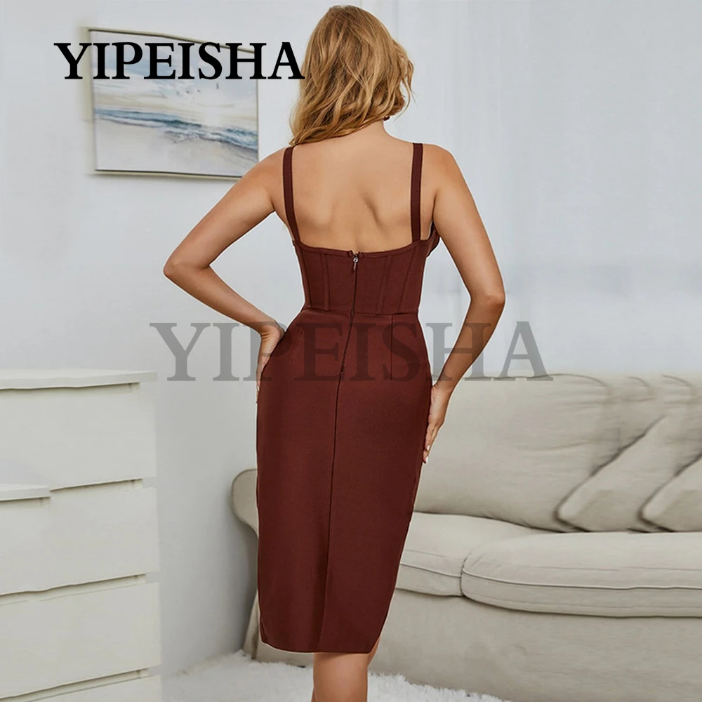 Gaun Koktail Asimetris Seksi Kerah V Sederhana Gaun Pesta Split Tinggi Depan Tanpa Lengan Gaun Pesta Robe De Soiree Femme Vestidos