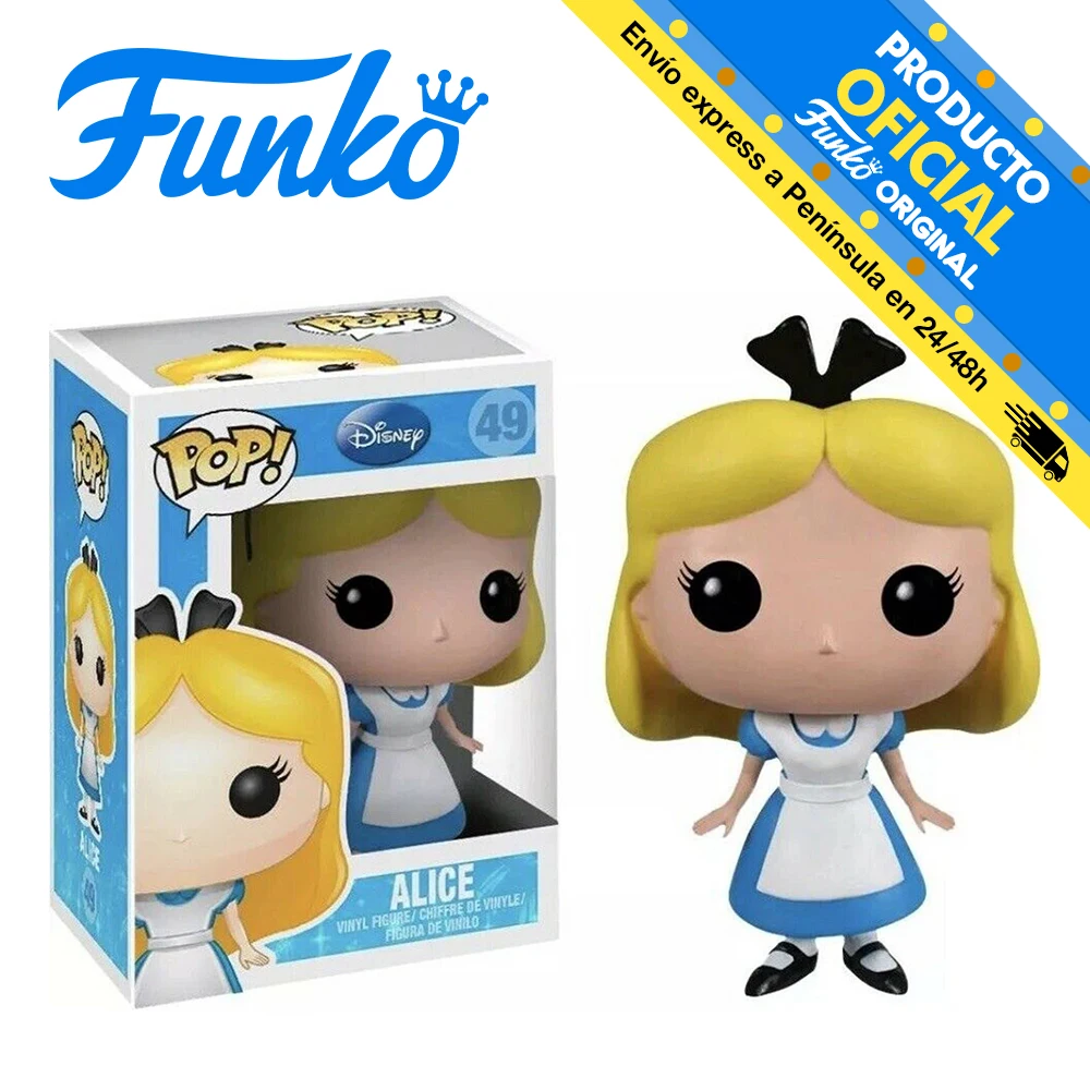 Funko Pop! Disney-Alice in Wonderland (Alice), 3196, No. 49, original, toys, boys, girls, gifts, collector, dolls, shop, box, new, officially licensed