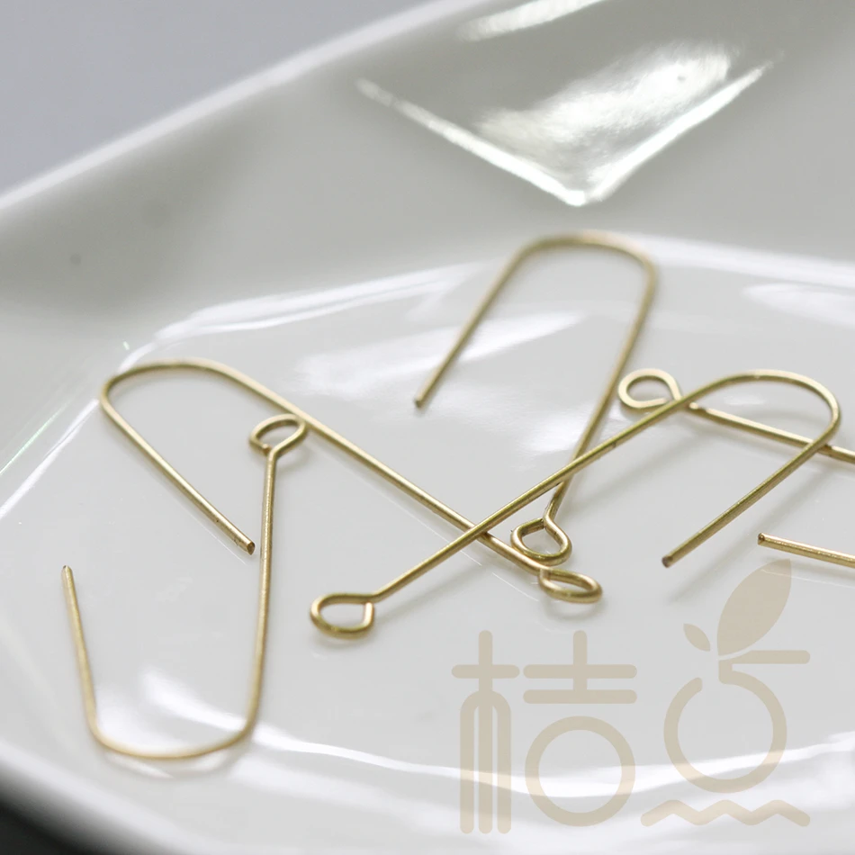 DIY Supply-Brass Base Earring Finding - Earring Hook - Earring Hoop - U Shape 37.1x10.9mm (4150C)
