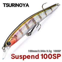 TSURINOYA 100SP Suspending Minnow Fishing Lure DW70 100mm 9.5g Jerkbait Pike Bass Crankbait Wobbler Hard Bait fishing gear