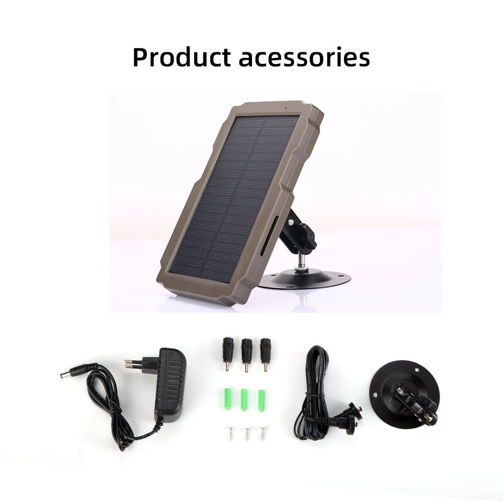 Outdoor Waterproof 1700MAh Lithium Battery Trail Hunting Camera Solar Panel Kit - Waterproof Solar Charger Power System